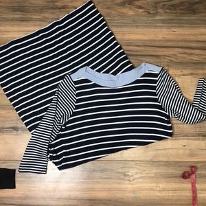 Christopher Banks sz S striped dress cotton tee